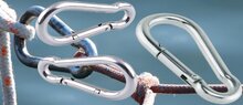 7 mm x 70 mm karabijnhaak - musketonhaak - carabiner - werkhaak - karabijn haak - veiligheidshaak - festonhaak