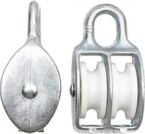 12 mm 390 kg belasting diameter kabel katrol dubbel wiel nylon - Kabelkatrol&nbsp;- draadkabelblok - hangkatrol - geleide wie