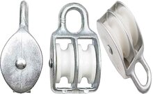 12 mm 390 kg belasting diameter kabel katrol dubbel wiel nylon - Kabelkatrol&nbsp;- draadkabelblok - hangkatrol - geleide wie