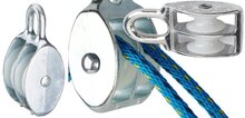 12 mm 390 kg belasting diameter kabel katrol dubbel wiel nylon - Kabelkatrol&nbsp;- draadkabelblok - hangkatrol - geleide wie