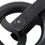 220 mm diameter wiel&nbsp;hijshaak - katrol met haak - decoratie katrol - sierkatrol - hijskatrol