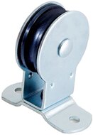50 mm katrol 6.5mm diameter kabel - katrol met voetplaat - geleidekatrol - staandekatrol - hangende katrollen