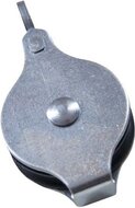 50 mm 6,5 mm diameter kabel hijskatrol - hangkatrol aan oog - trekkatrol - geleide katrol - kabelkatrol - katrollen