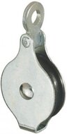 50 mm 6,5 mm diameter kabel hijskatrol - hangkatrol aan oog - trekkatrol - geleide katrol - kabelkatrol - katrollen