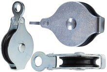 50 mm 6,5 mm diameter kabel hijskatrol - hangkatrol aan oog - trekkatrol - geleide katrol - kabelkatrol - katrollen