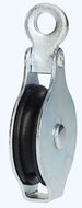 50 mm 6,5 mm diameter kabel hijskatrol - hangkatrol aan oog - trekkatrol - geleide katrol - kabelkatrol - katrollen