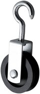 50 mm 11&nbsp;mm diameter hang katrol met spitste haak - hangkatrol - trekkatrol - haakkatrol - ophangkatrol - katrollen