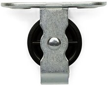 50 mm 3.5mm diameter kabel dwarskatrol -&nbsp;katrol met voetplaat - trekkatrol - touwkatrol - staalkabelkatrol - lierkatrol 