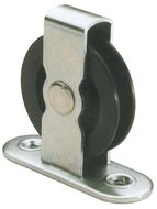 50 mm 3.5mm diameter kabel dwarskatrol -&nbsp;katrol met voetplaat - trekkatrol - touwkatrol - staalkabelkatrol - lierkatrol 