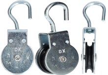 50mm 7 mm kabel diameter&nbsp;katrol met draaibare haak - katrollen - katrolschijf - draaibare katrol - lierkatrol - kabelkat