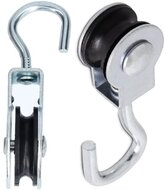 15mm katrol met draaibare haak - hangkatrol&nbsp;- katrolschijf - katrolletje&nbsp;- kleine katrol - katrollen dx