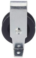 6,5 mm diameter kabel 40&nbsp;mm staande katrol -&nbsp;katrol met voetplaat - hijskatrol - geleidekatrol - open behuizing k