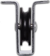 6,5 mm diameter kabel 40&nbsp;mm staande katrol -&nbsp;katrol met voetplaat - hijskatrol - geleidekatrol - open behuizing k