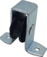 6 mm diameter kabel 25 mm staande katrol -&nbsp;katrol met voetplaat - hijskatrol - geleidekatrol - open behuizing katrollen