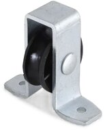 6 mm diameter kabel 25 mm staande katrol -&nbsp;katrol met voetplaat - hijskatrol - geleidekatrol - open behuizing katrollen