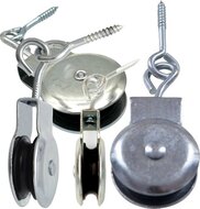6.5mm diameter kabel markieskatrol met schroefoog&nbsp;32 mm - katrol - markies katrol - geleidekatrol - hijskatrol - katroll