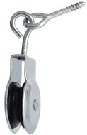 6.5mm diameter kabel markieskatrol met schroefoog&nbsp;32 mm - katrol - markies katrol - geleidekatrol - hijskatrol - katroll