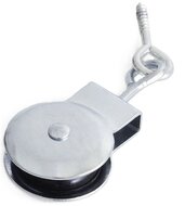 6.5mm diameter kabel markieskatrol met schroefoog&nbsp;32 mm - katrol - markies katrol - geleidekatrol - hijskatrol - katroll