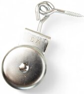 6.5mm diameter kabel markieskatrol met schroefoog&nbsp;32 mm - katrol - markies katrol - geleidekatrol - hijskatrol - katroll