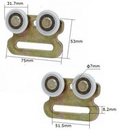 16 mm schuifrail roller&nbsp;- hangroller voor schuifzeil van een vrachtwagentrailer&nbsp;- looprollen voor een zeil - roll
