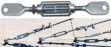 m12 spanner met bladeind verzinkt&nbsp;- bladeindspanner - windverpandspanner - schoorspanner - draadspanner