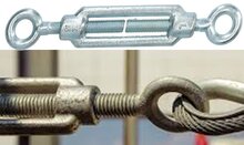 m14 draadspanner&nbsp;oog - oog verzinkt - spanner - spanschroef - windverbandspanner - constructiespanner - schoorspanner