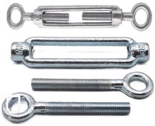 m12 draadspanner&nbsp;oog - oog verzinkt - spanner - spanschroef - windverbandspanner - constructiespanner - schoorspanner