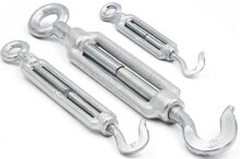 m 10 spanschroef haak-oog - spanner - draadspanner - windverbandspanner - contructiespanner - schoorspanner
