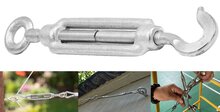m 10 spanschroef haak-oog - spanner - draadspanner - windverbandspanner - contructiespanner - schoorspanner