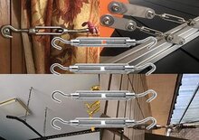 &nbsp;m5&nbsp;x 70&nbsp;mm spanschroef Haak-haak verzinkt - draadspanner - schroefspanner - spanwartel - windverbandspann