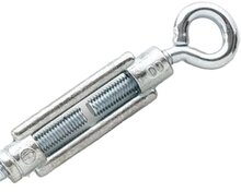 m10 x 120 draadspanner oog - oog verzinkt gebogen oog - spanner - spanschroef &nbsp;- windverbandspanner - constructiespanner