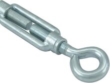 m8 x 110 draadspanner oog - oog verzinkt gebogen oog - spanner - spanschroef &nbsp;- windverbandspanner - constructiespanner