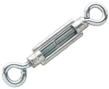 m8 x 110 draadspanner oog - oog verzinkt gebogen oog - spanner - spanschroef &nbsp;- windverbandspanner - constructiespanner