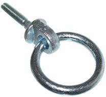 M10 x 35mm ring met bout - bindoog - cantonal ring - vastzetring - aanlijnring - paardentrailerring