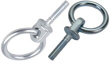 M10 x 35mm ring met bout - bindoog - cantonal ring - vastzetring - aanlijnring - paardentrailerring