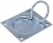 75mm x 95mm sjoroog verzinkt&nbsp;- vloeroog - luikring - bindoog voor de aanhanger - vloerring