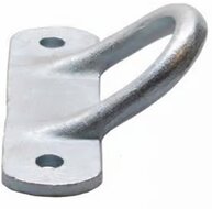 130 x 84 mm vastzet wandoog&nbsp;- zijwand beugel - anker - sjoroog - paardentrailer vastzetbeugel - aanhangerbevestingsbeuge