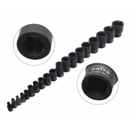 19 delige kracht torxplus doppen set - torx plus dopset - krachtdoppen - slagmoerdoppen - satra