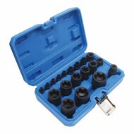 19 delige kracht torxplus doppen set - torx plus dopset - krachtdoppen - slagmoerdoppen - satra