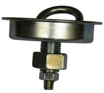 75 mm rond sjoroog - vloeroog ring 35 x 50 mm - vloeranker - bindoog - vastzetring - bevestigingsoog - aanhangwagenvloeranker