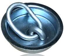 85 mm rond sjoroog - vloeroog ring 40&nbsp;x 60 mm - vloeranker - bindoog - vastzetring - bevestigingsoog - aanhangwagenvloer