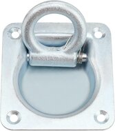 100 x 95 mm verzinkt vloeroog - aanhanger bindoog&nbsp;- sjoroog -&nbsp;bindhaak inbouw - vloeranker -&nbsp;vast zet ring