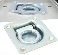 100 x 95 mm verzinkt vloeroog - aanhanger bindoog&nbsp;- sjoroog -&nbsp;bindhaak inbouw - vloeranker -&nbsp;vast zet ring
