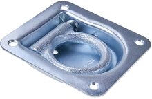 100 x 95 mm verzinkt vloeroog - aanhanger bindoog&nbsp;- sjoroog -&nbsp;bindhaak inbouw - vloeranker -&nbsp;vast zet ring