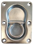 105 x 145&nbsp;mm en 22 mm diep verzinkt&nbsp;vloeroog langwerpig - bindoog verzonken - vloeranker - vloerring&nbsp;- sjo
