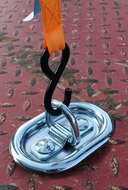 145 x 100 ovale verzinkte vloerring - verzonken sjoroog - vloeroog - bindoog - vloeranker - aanhanger bindring