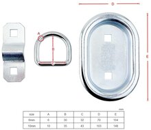103&nbsp;x 70&nbsp;ovale verzinkte vloerring - 15 mm verzonken sjoroog - vloeroog - bindoog - vloeranker - aanhanger bindri