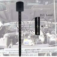 fiat dodge en jeep transmissie oliepeilstok - oliepeil dipper - transmissiepeilstok - peilstok - oliepeil stok - satra