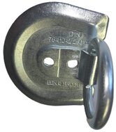 71 x 62 mm halfronde vloeranker - aanhangeroog - sjoroog - bindoog - vastzetoog - aanhanger beugel - vloerring 