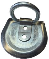 71 x 62 mm halfronde vloeranker - aanhangeroog - sjoroog - bindoog - vastzetoog - aanhanger beugel - vloerring 